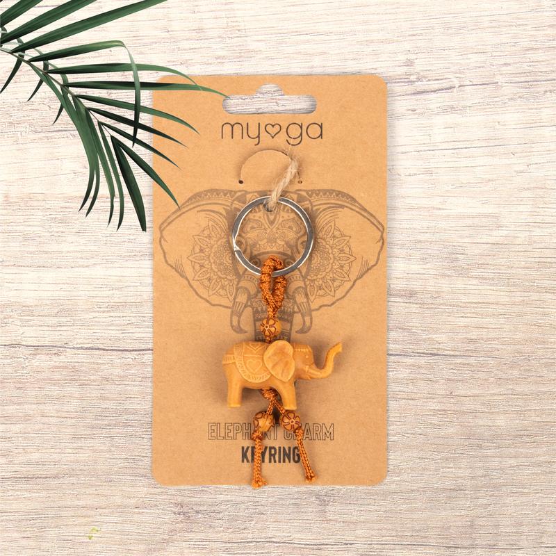 Myga Crystal Keyrings - Handmade Spiritual Keychain with Natural Crystal for Men & Women - Choice of Design 2