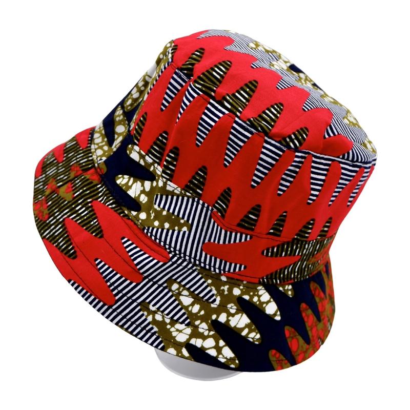 Product Introduction of African print bucket hat , sun hat reversible Striped Baseball Cap Baseball Cap Baseball Cap Winter Winter Winter Summer Polka Dot Cotton Silk Plain Floral Beret Striped 23