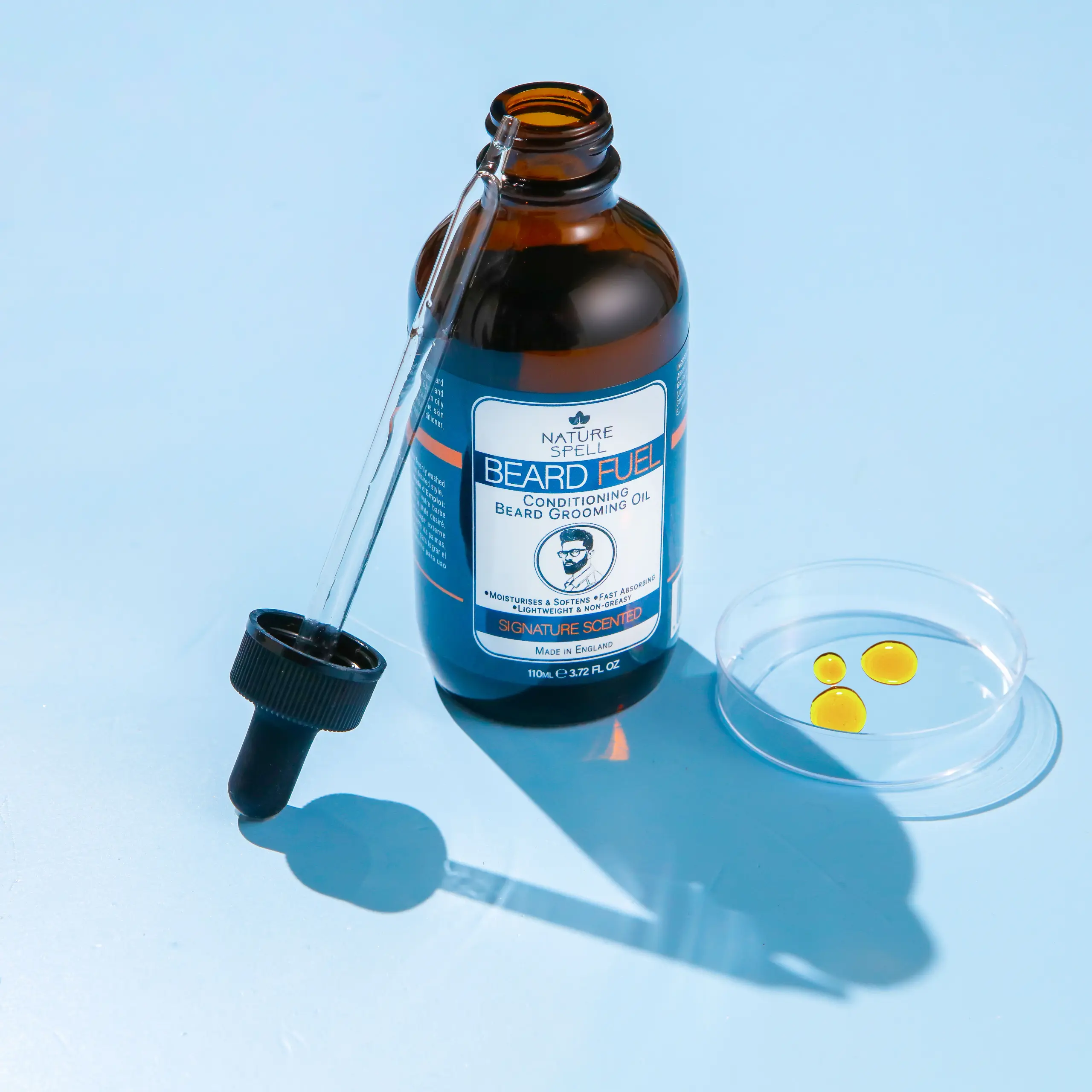 Beard Oil by Nature Spell 110ml - Conditioning Beard Grooming Oil