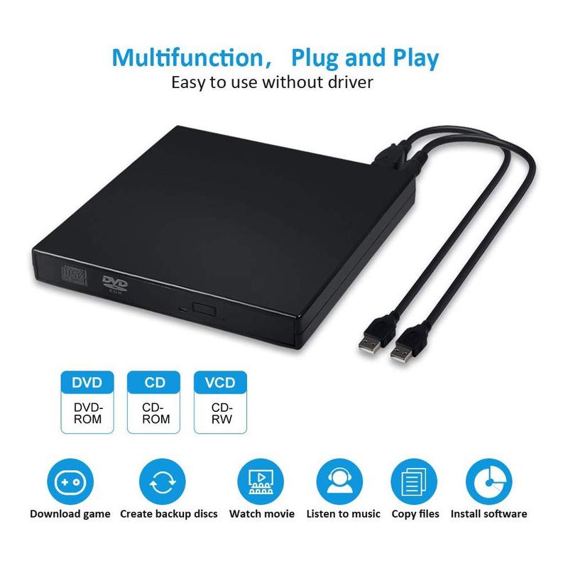 ASlim Portable Optical Drive Case External DVD-ROM Disk Driver - TikTok ...