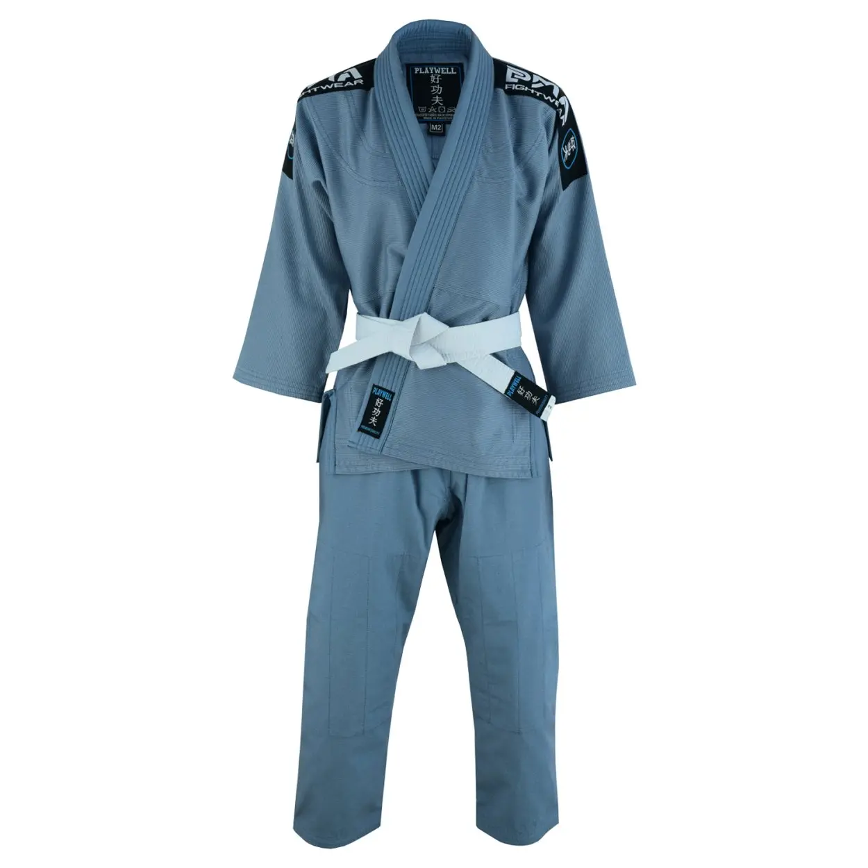 PMA KIDS ELITE PEARL WEAVE JIU JITSU GI - GREY