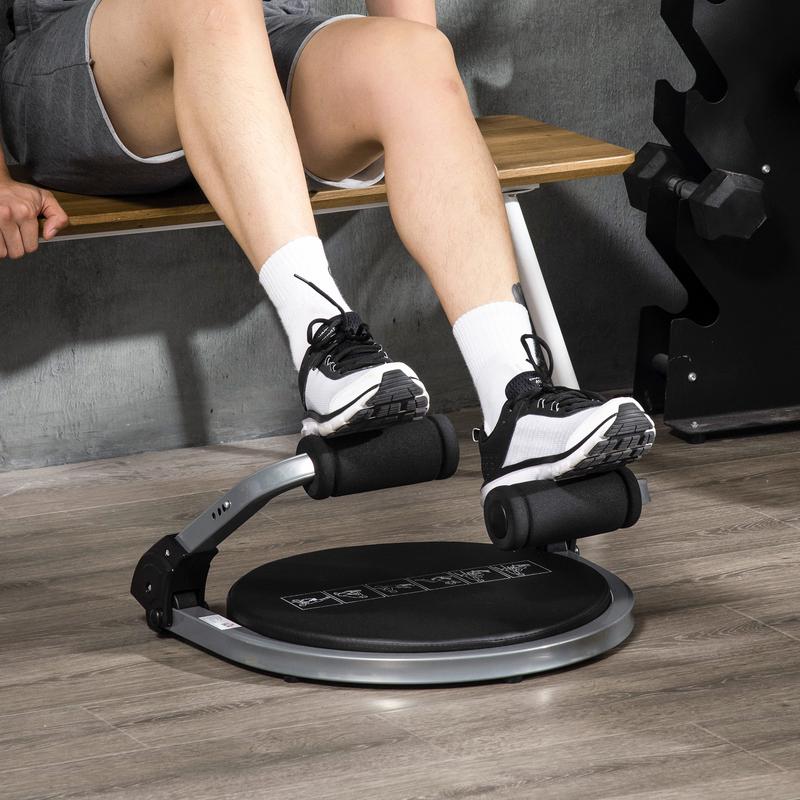 HOMCOM Abs Trainer, Ab Crunch Machine, Foldable Abdominal Trainer, Core Fitness & Whole Body Exercise Equipment for Home Gym 1