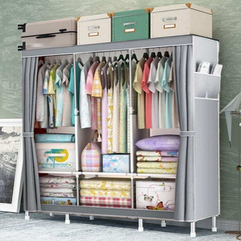 COD Bedroom Wardrobe Cabinet Storage Rack High Quality Larg - TikTok ...