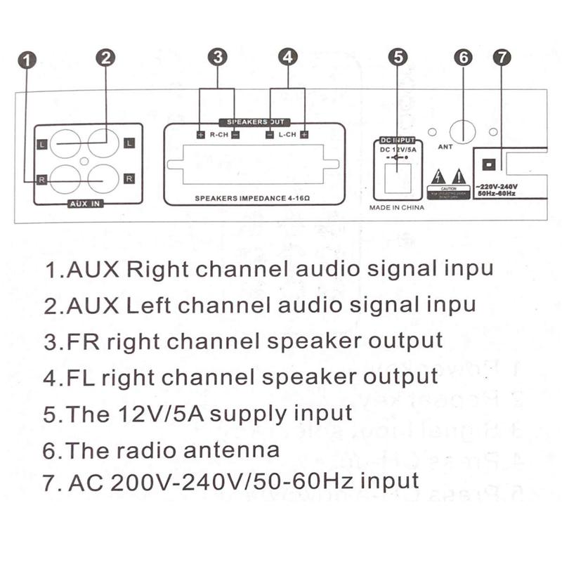 Product Introduction of 800W BT-309A Bluetooth Amplifiers HIFI USB FM Radio Car Audio Amplificador De Audio Subwoofer 12/220V HIFI 2 CH Home Theater Amp Connection Durable 40