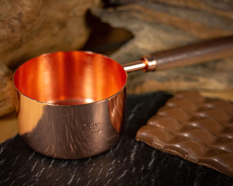 Wooden Rose Gold Measuring Cups & Spoons 1