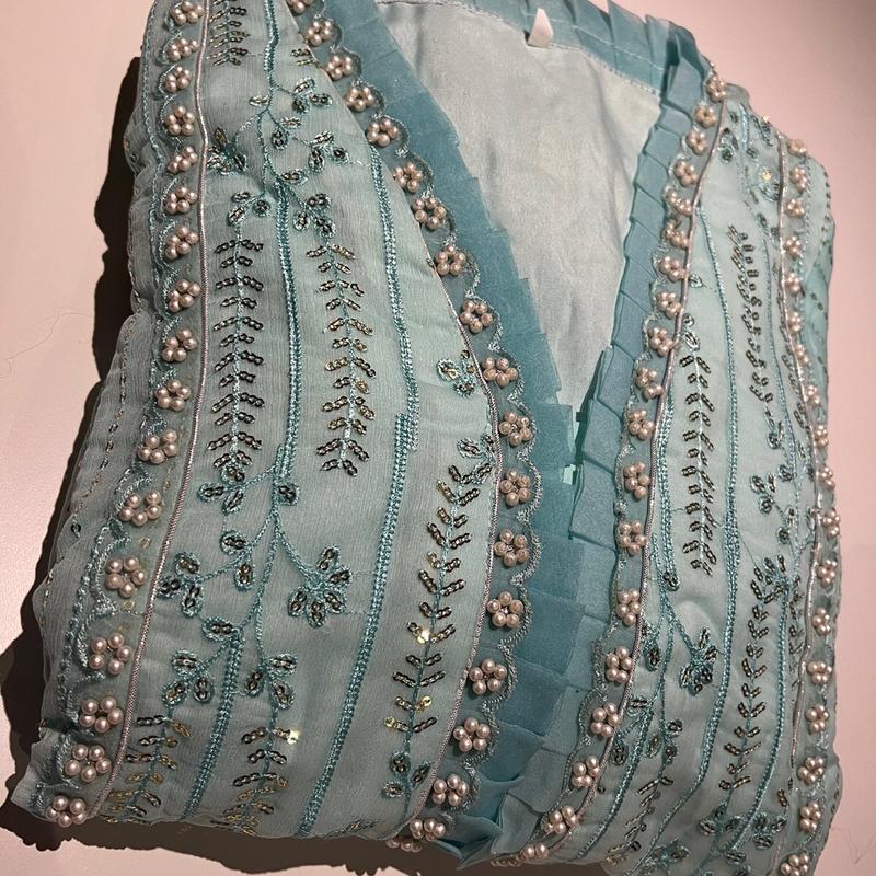 Inayah Formal Partywear Pishwas Dress with Heavy statement Dupatta Pakistani suit Outfit 5