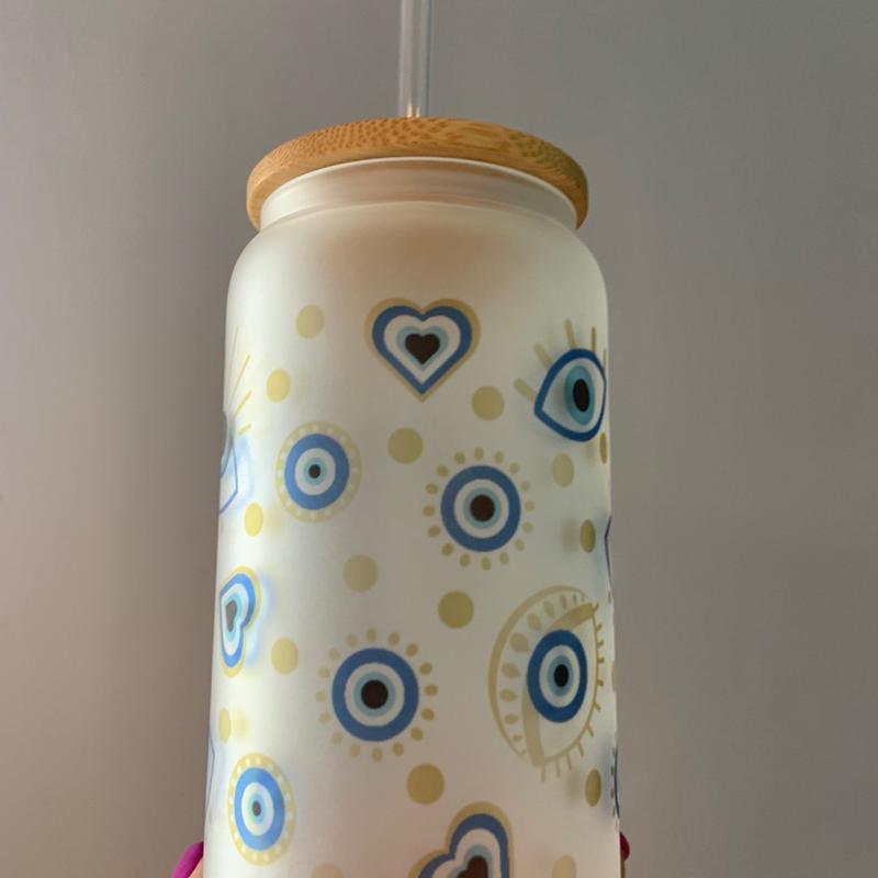 Evil Eye Libbey Can Glass Cup 16oz 4