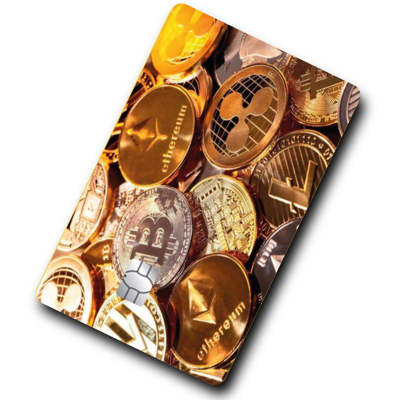 Crypto Bank Card Skin / Sticker - Bitcoin BTC ETH Etherium Cryptocurrency 5