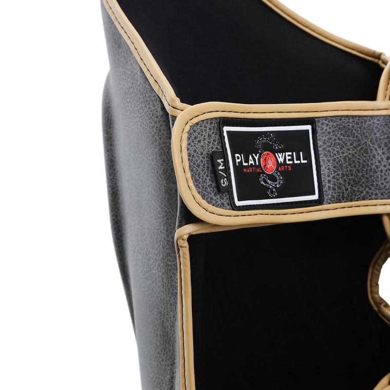 PLAYWELL "VINTAGE SERIES" MUAY THAI SHIN INSTEP GUARDS 2