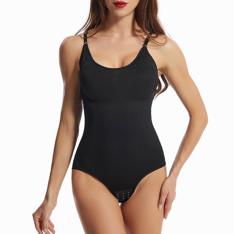 [90%OFF]  Fashion Women's 3 color shapewear bodysuit  bodysuits  Look Slimmer  Sexy Ribbed Sleeveless Square Neck Sleeveless Tank Tops Black Crew Neck Casual Polyester Slim-fitting Fabric Spandex 3
