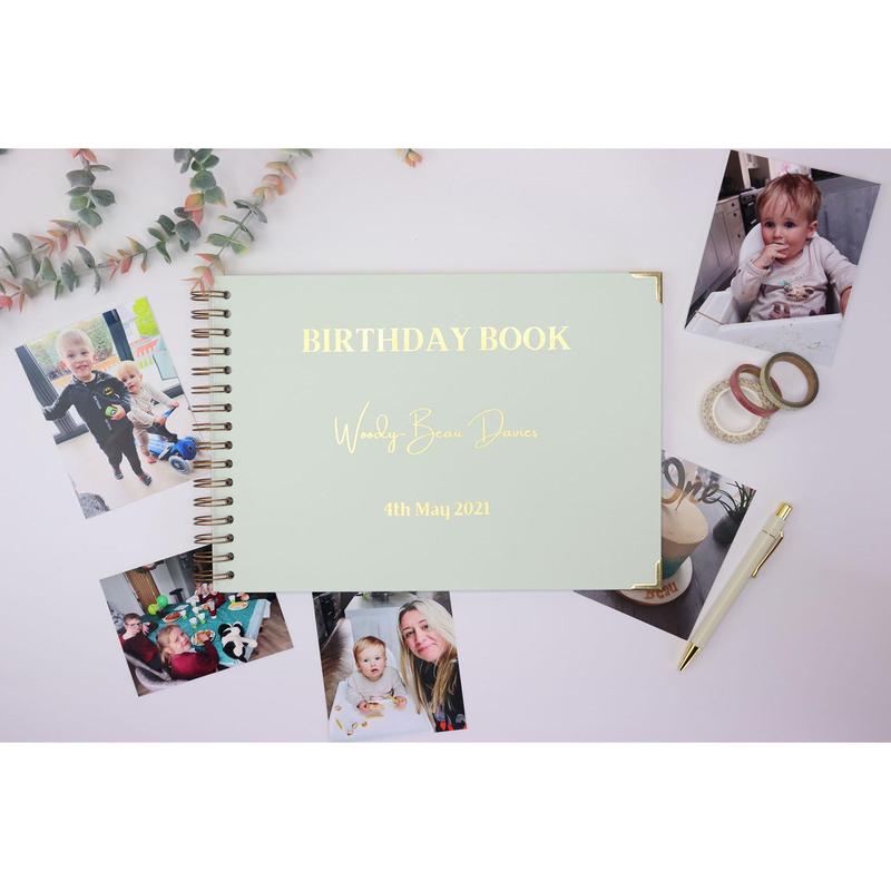Isla & Boe Enchanting Birthday Memories Book - Personalized Keepsake for Baby's First Birthday 3