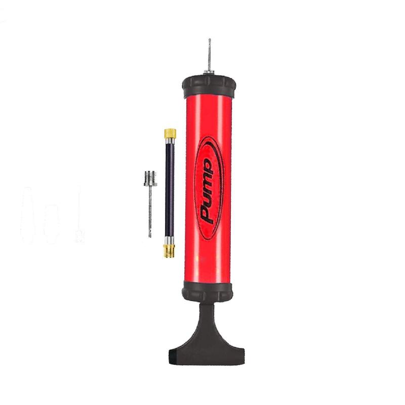 2X Portable Air Pump, Ball Pump Inflator Kit with Needle, Nozzle, Extension Hose for Football Basketball Volleyball Water Polo Rugby Exercise Sports Ball Balloon (Pack of 2 Pcs) 5