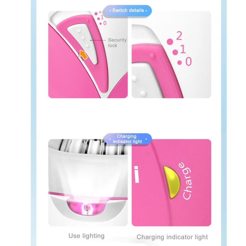 Product Introduction of KM-189A Epilator Ladies Underarm Private Parts Hair Removal Body Bikini Depilador Electric Eyebrow Trimmer Machine Beauty Kit+6 Months Warranty 28