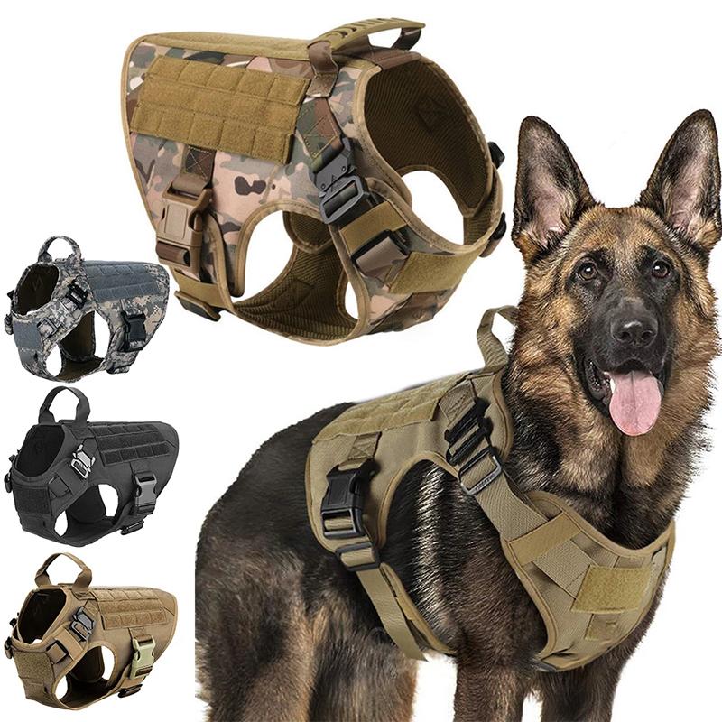 DODO-Dây Đai Chiến Thuật Cho Chó, Áo Vest Huấn Luyện Thú Cưng Quân Đội, Chó Chăn Cừu Đức K9, Bộ Dây Đai Và Dây Xích Cho Chó Nhỏ, Vừa Và Lớn 1