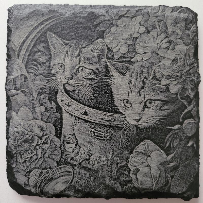 Kitchenware Cutlery & Tableware Placemats & Coasters - Laser Engraved Slate Coasters 3
