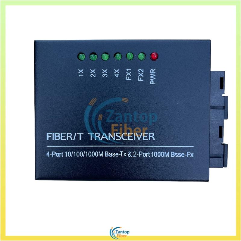 2 SC Port 4 RJ45 Port Gigabit Fiber Switch 10/100/1000M 2F4E - TikTok ...