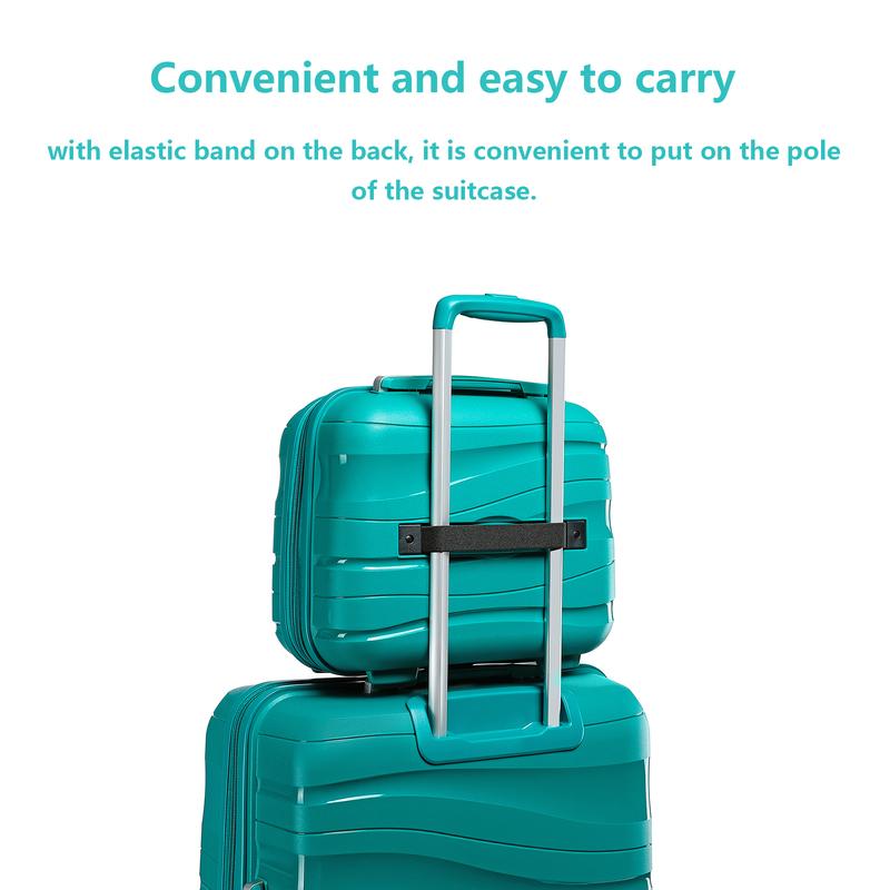 Product Introduction of [MissLulu Bags] Wave Design Lightweight Polypropylene Hard Shell 14'' Vanity Case (5 Colours) 17