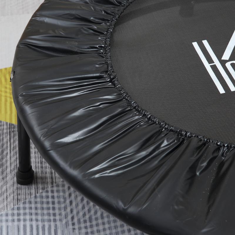40'' Kids Mini Trampoline, Adult Rebounder Jumper w/ Handle Fitness 6