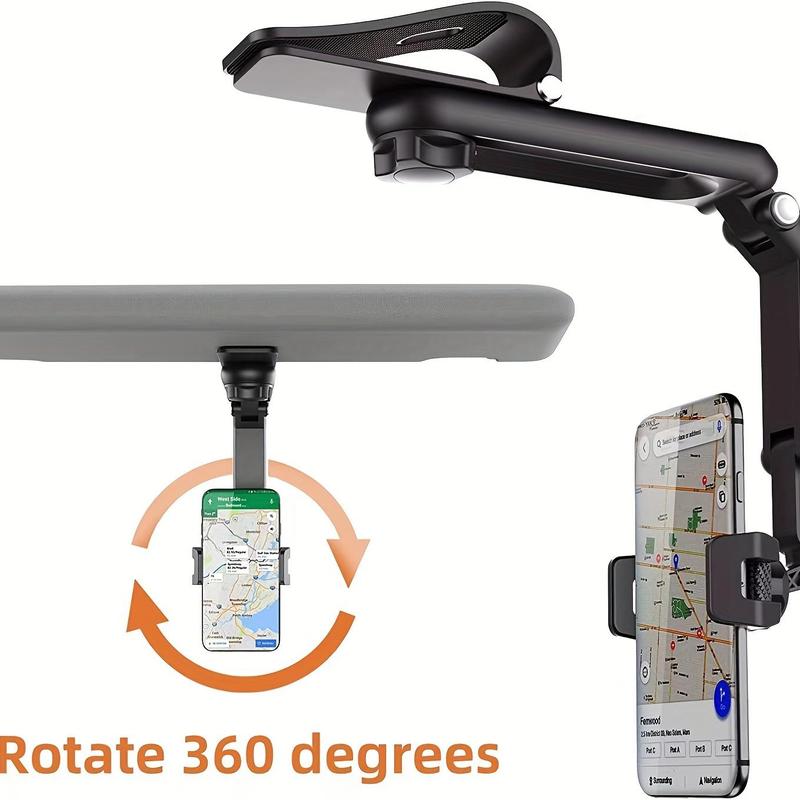 Product Introduction of Universal Car Phone Holder with Sun Visor Clip - Hands-Free Navigation and Safe Driving 2