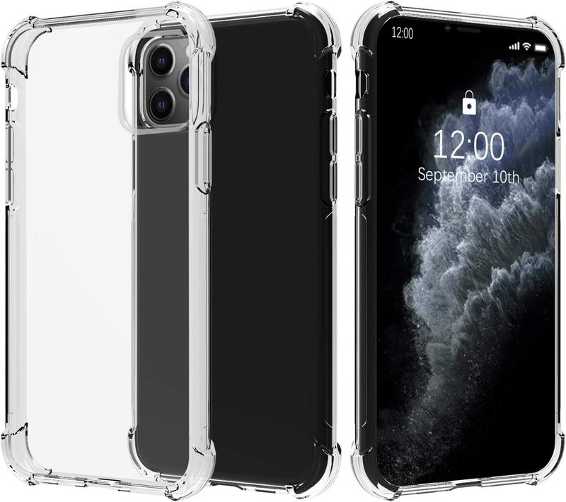 Luxury Hybrid Clear Hard PC Back Cover Case For iPhone 14 13 12 Mini 11 Pro XS Max X XR SE 3 2 7 8 Plus Silicone Soft Bumper TPU Accessories Cellphone 0