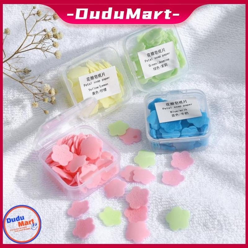 DuduMart 100PCS Disposable Soap Paper Travel Soap Paper Washing ...