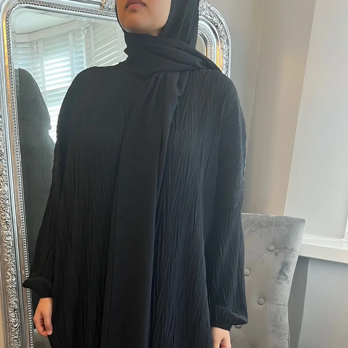 Crinkle Abayas with headscarf