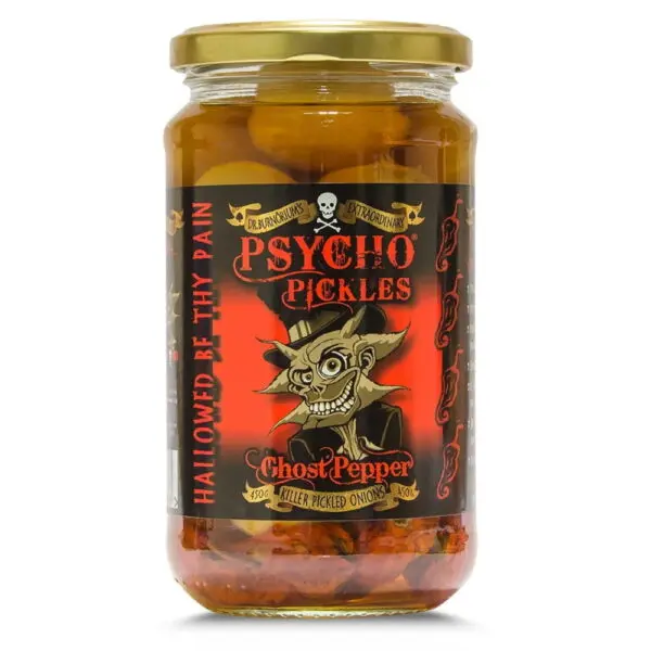 PSYCHO PICKLES Ghost Pepper Pickled Onions