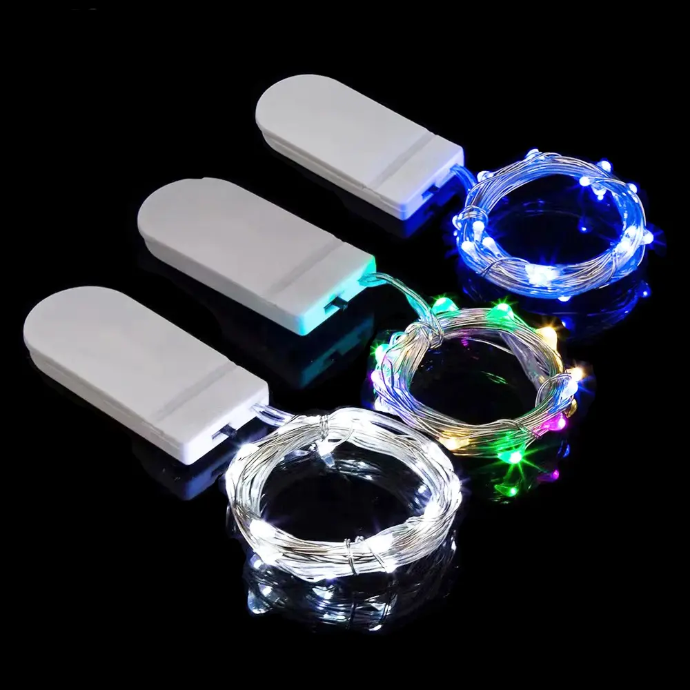 1M 2M LED Fairy Light Mini Christmas Light Copper Wire String Light Night lamp  Waterproof for Wedding Xmas Garland Party