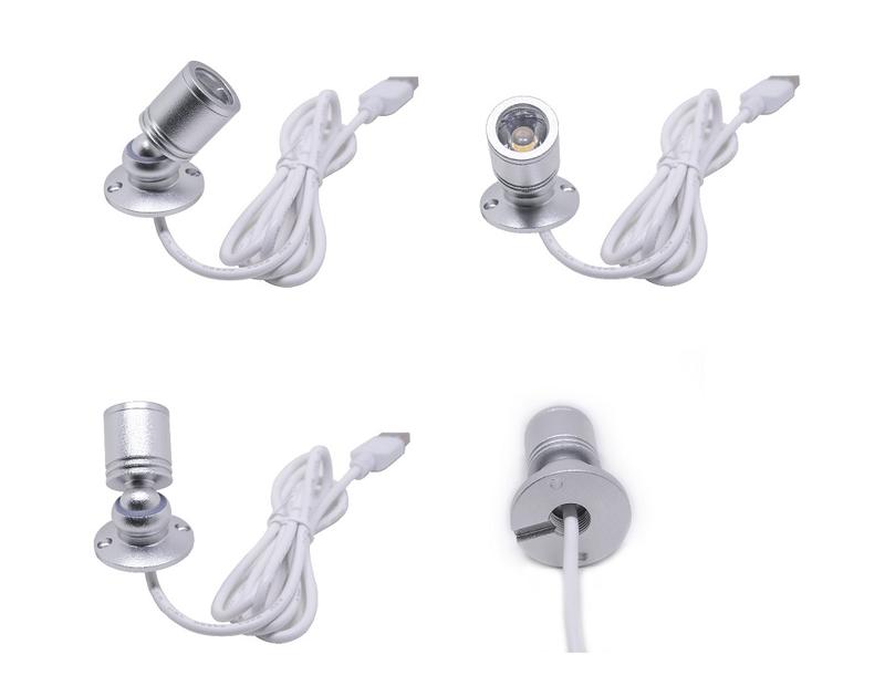 Product Introduction of LED RGB Led Spot Light USB 5V Dimmable Mini Ceiling Spotlight 3W Surface Mounted Cabinet Showcase Doll House Jewelry Lamp 42