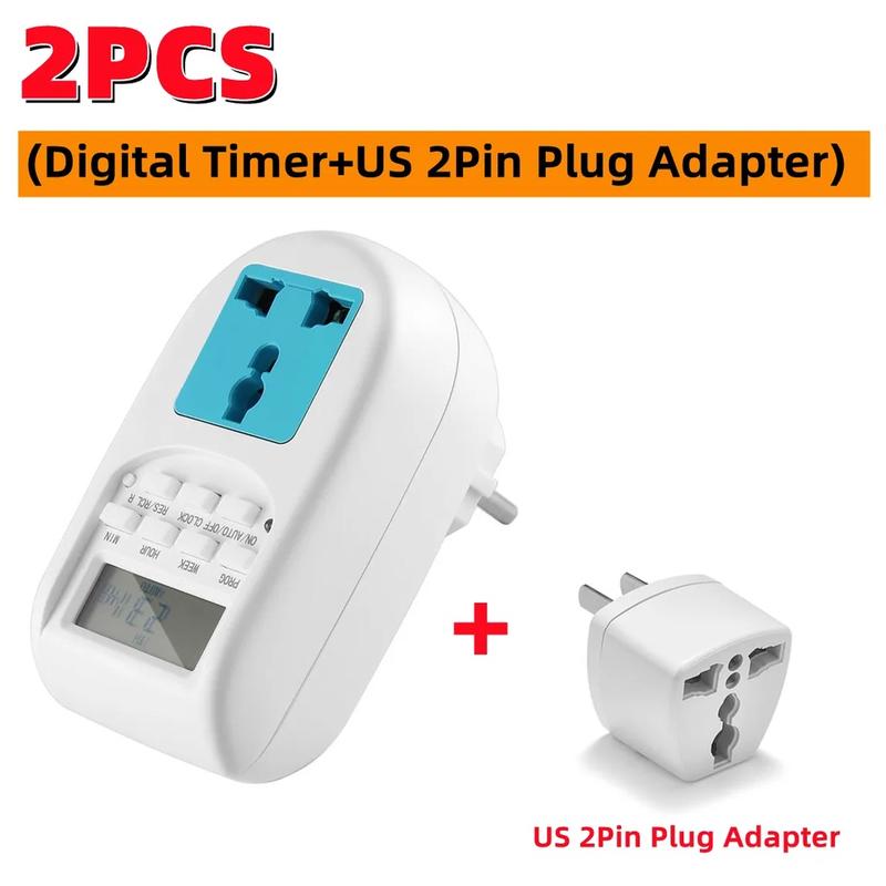 Digital Timer Electronic Digital Mains EU Plug In Timer Switch - TikTok ...