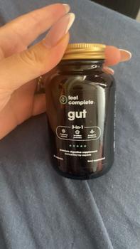 Product Review of Gut 3-in-1 Supplement. Made For Gut Health & Bloating. 12 Billion Probiotics, 5x Digestive Enzymes & 6x Organic Botanicals. Vegan, Made in the UK, No Fillers Or Bulking Agents, Gluten Free, GMO Free, Dairy Free, Nut Free. Healthcare Dietary from D**ė M**e 0