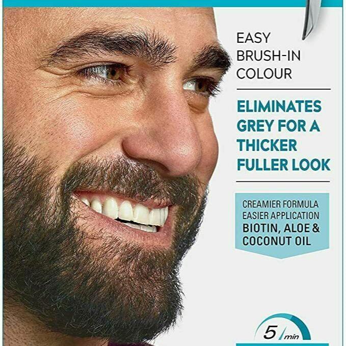 Just For Men Dark Brown Black Moustache and Beard M-45 M45- GENUINE Hair Care Gel Aloe 0
