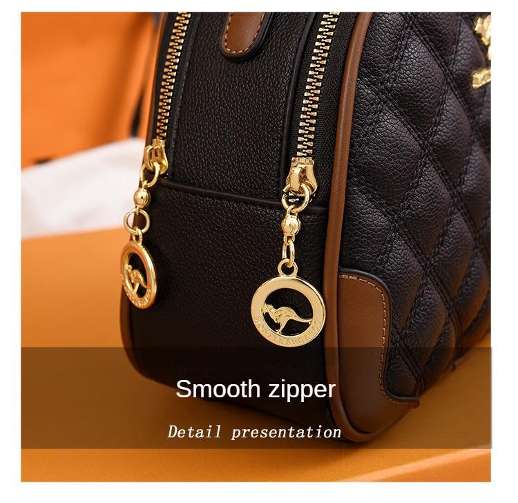 Product Introduction of Túi xách kangaroo nữ, túi táo dung tích lớn, túi đeo vai sang trọng, túi messenger đa năng, thời trang và nhiều màu, túi điện thoại di động ba lớp, mới 2023 12