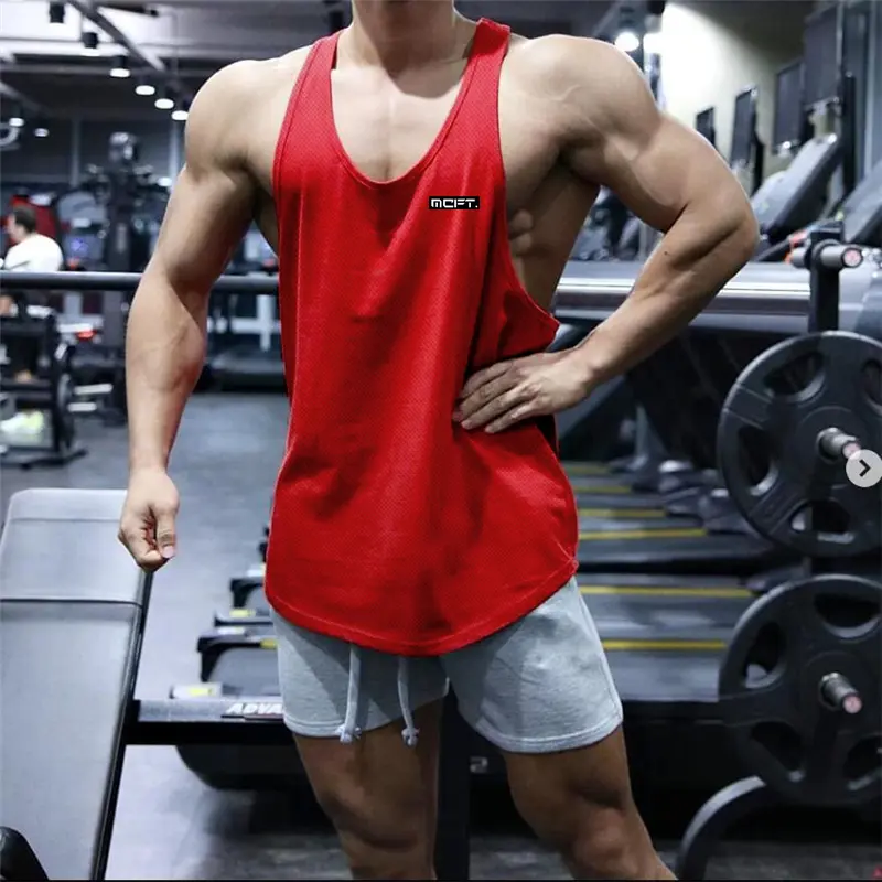 Quần Áo Tập Thể Dục Cho Nam, Áo Ba Lỗ Không Tay Thời Trang Thường Ngày, Áo Ba Lỗ Lưới Nhanh Khô, Áo Ba Lỗ Rộng, Tập Luyện Cơ Bắp, Dây Tập Thể Hình, Mùa Hè