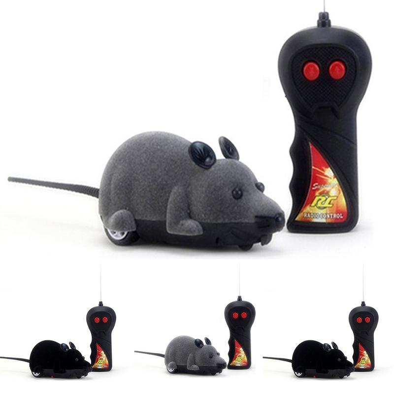 Funny Wireless Remote Control RC Rat Mouse Toy Cat Puppy Interaction ...