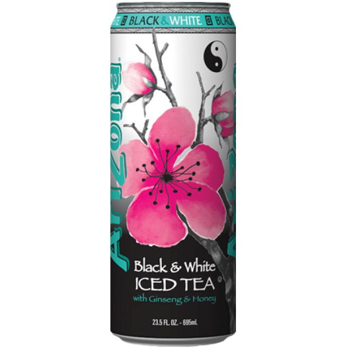 Arizona Black And White Iced Tea Can (680ml) 0