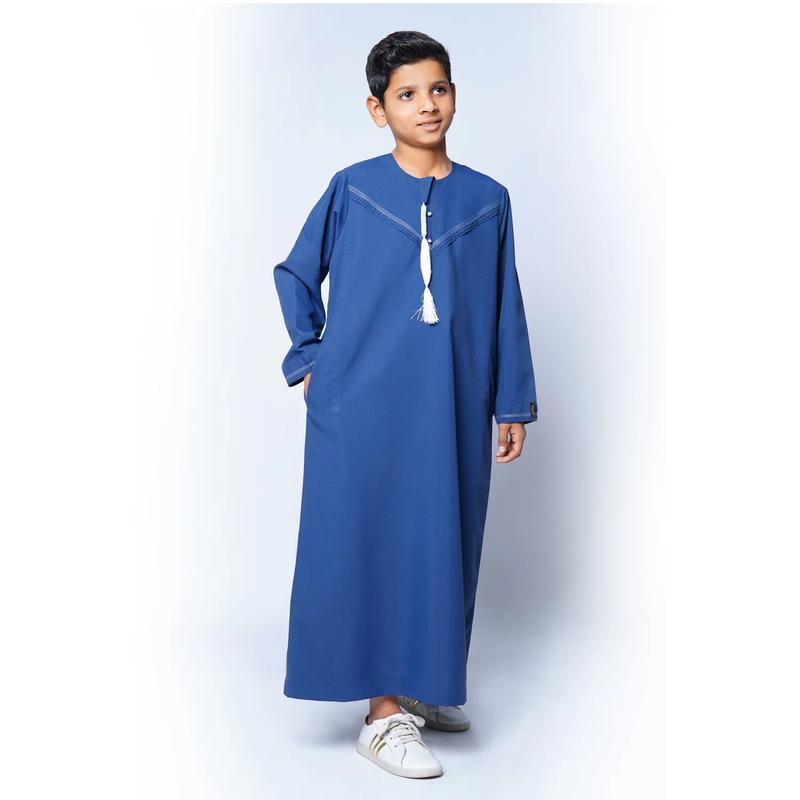 Kids Omani Navy Tasseled Thobes – 923 – 02 1