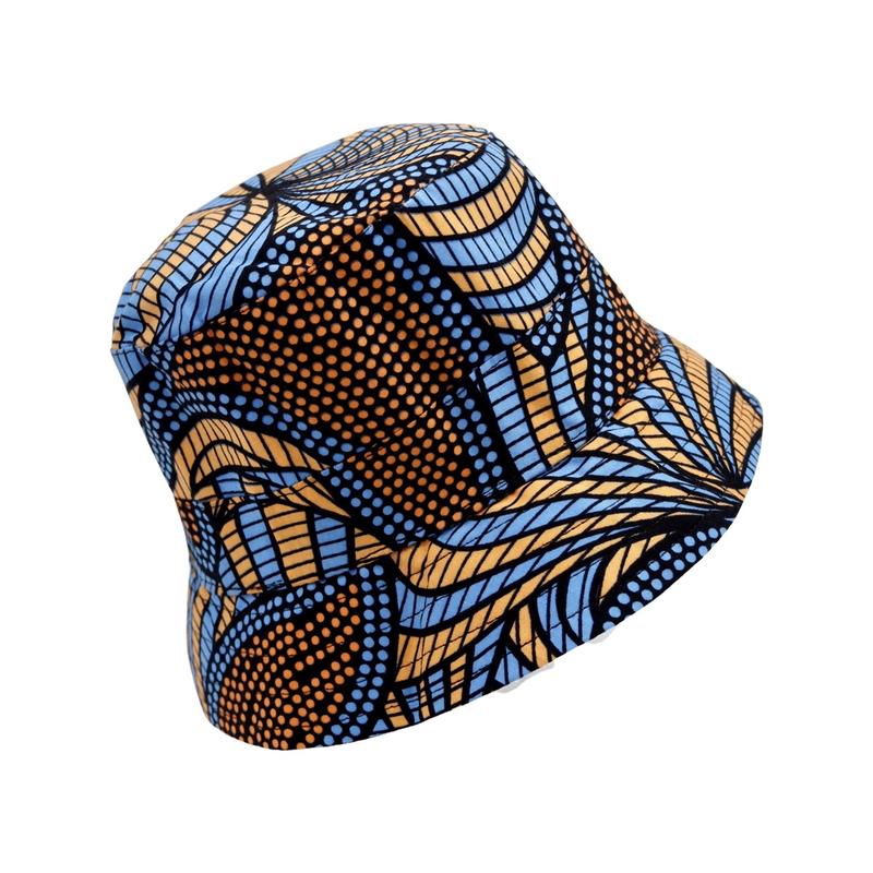 Product Introduction of African print bucket hat , sun hat reversible Striped Baseball Cap Baseball Cap Baseball Cap Winter Winter Winter Summer Polka Dot Cotton Silk Plain Floral Beret Striped 2