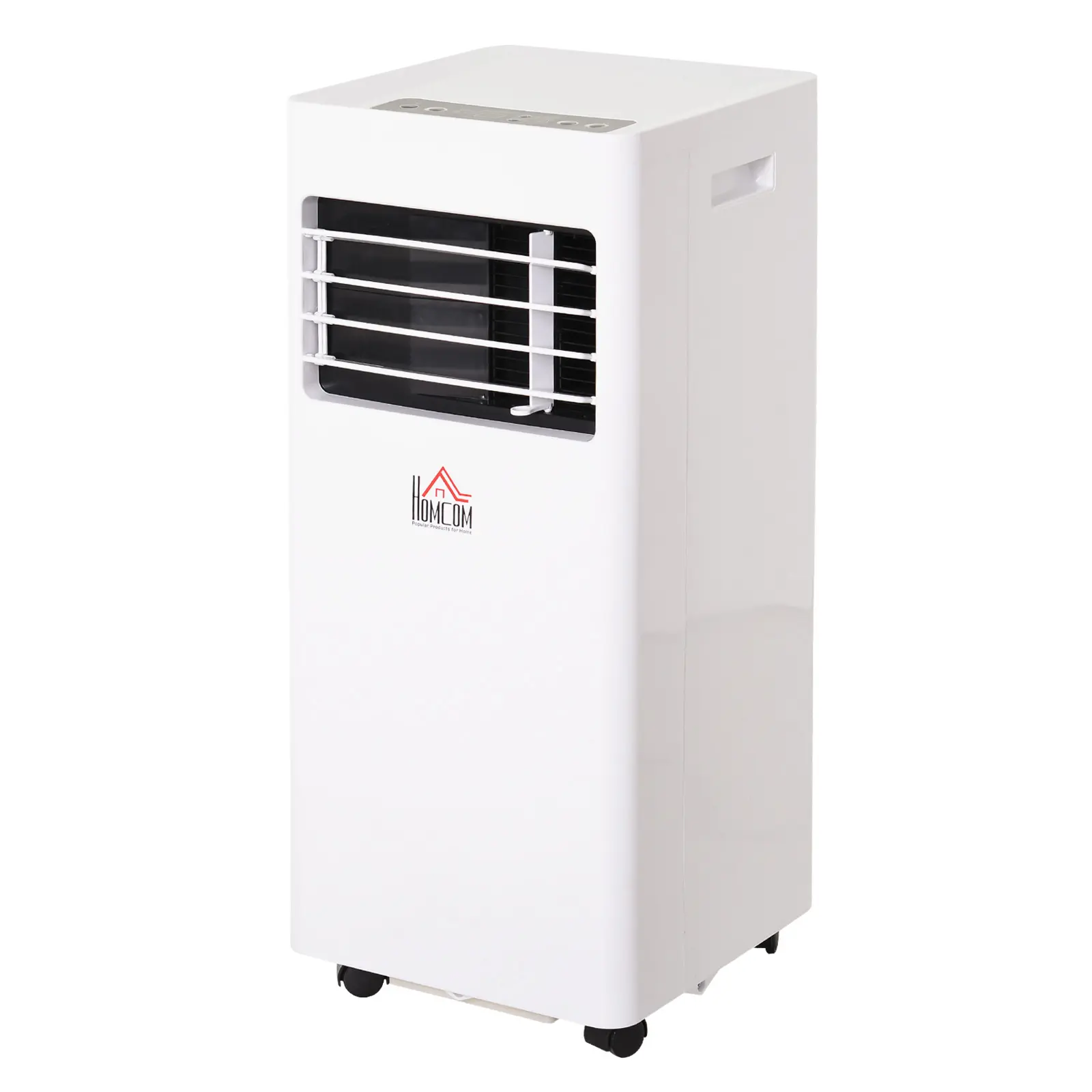 HOMCOM Mobile Air Conditioner White W/ Remote Control Cooling Dehumidifying Ventilating - 765W