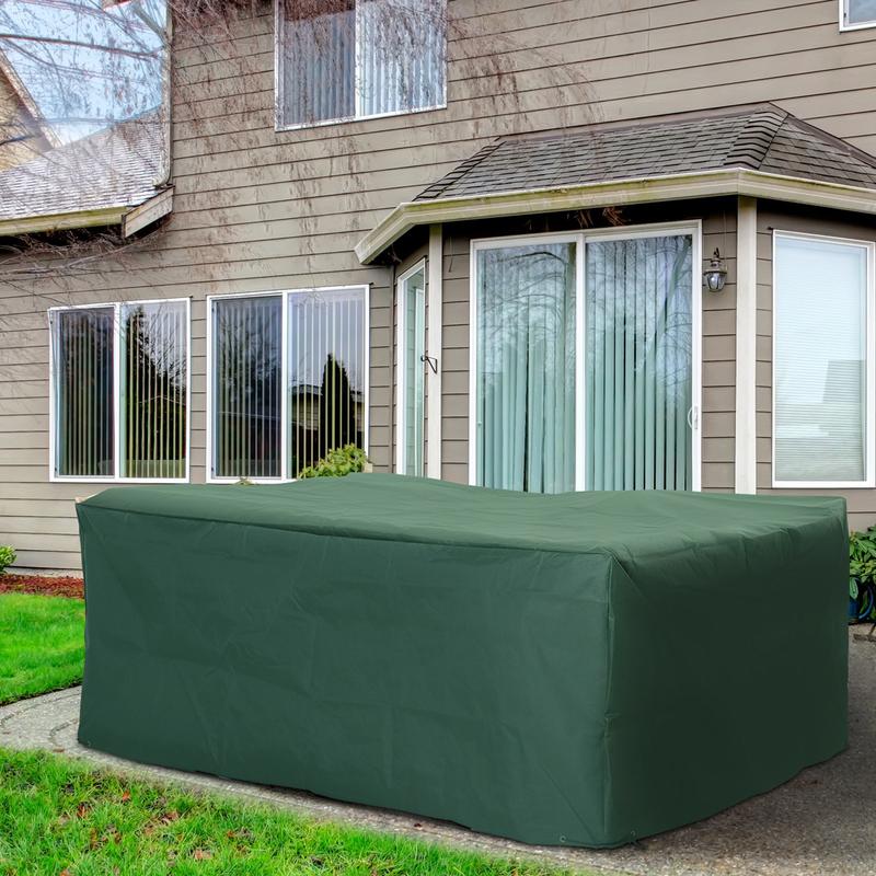 Outsunny UV Rain Protective Rattan Furniture Cover for Wicker Rattan Garden 205 x 145 x 70cm 6