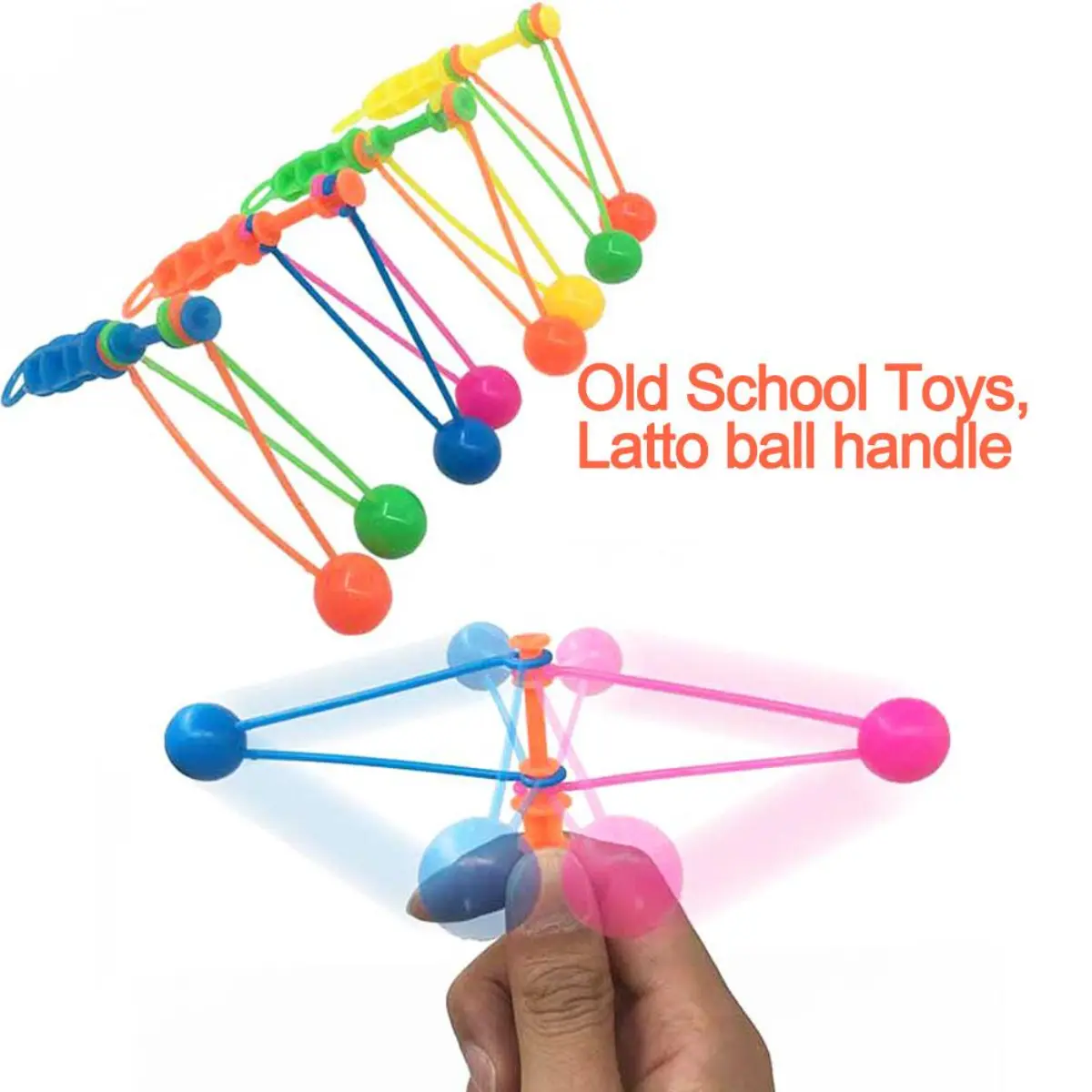 Children's toys Touch ball toys Lato Lato Lato Big Lato Lato Big Handle Traditional Toy Tek Tek Etek Toy