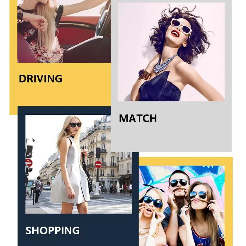 Fashion Square Sunglasses Women Oversize Frame Cat Eye Sun Glasses Ladies Classic Vintage Goggle Female Glasses UV400 8