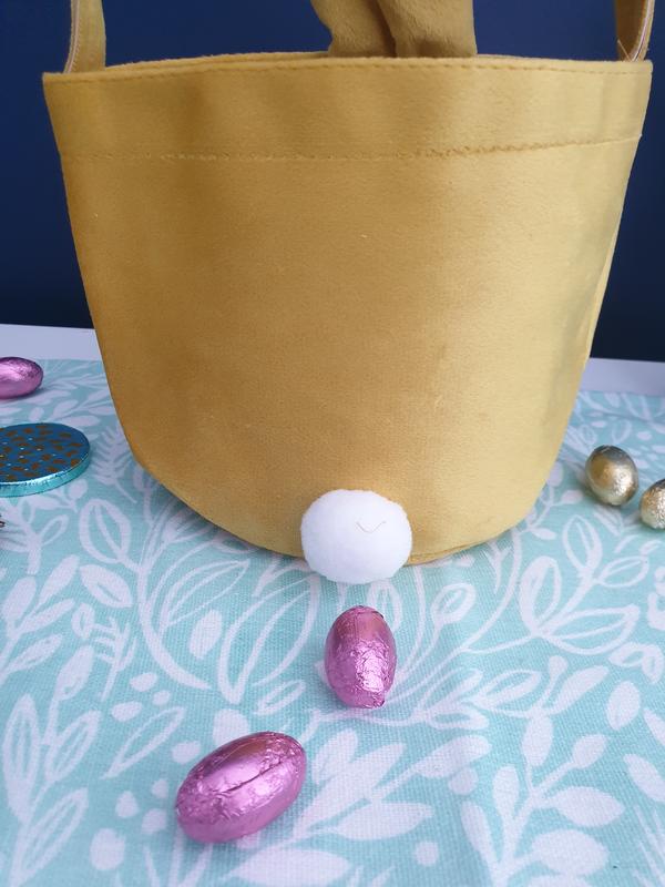 Personalised Easter Bunny Velvet Treat Basket Bags - 5 COLOURS AVAILABLE - Children's Gifts 1