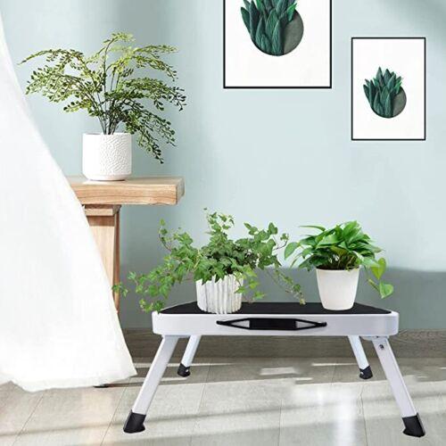 1 2 3 Step Ladder Folding Portable Compact Heavy Duty Iron Anti-Slip Mat Stool 4
