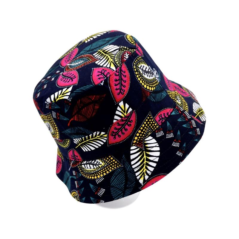 Product Introduction of African print bucket hat , sun hat reversible Striped Baseball Cap Baseball Cap Baseball Cap Winter Winter Winter Summer Polka Dot Cotton Silk Plain Floral Beret Striped 18