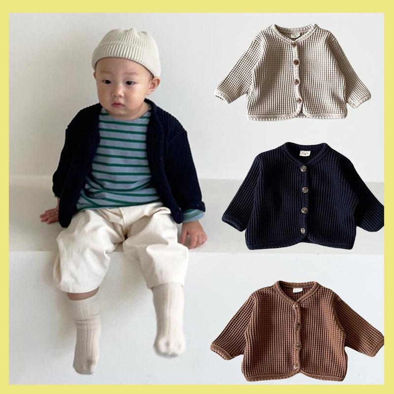 Áo Khoác Dệt Kim Cho Bé Sơ Sinh, Áo Cardigan Màu Trơn 0-3Y, Áo Len Cho Bé Trai Và Bé Gái, Trang Phục Thời Trang Mùa Đông