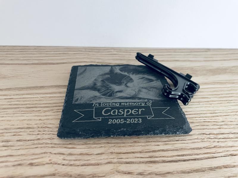 Product Introduction of Personalised Photo Stone Cat Dog Pet Memorial Memory Loss Present Gift Cat Loss 7