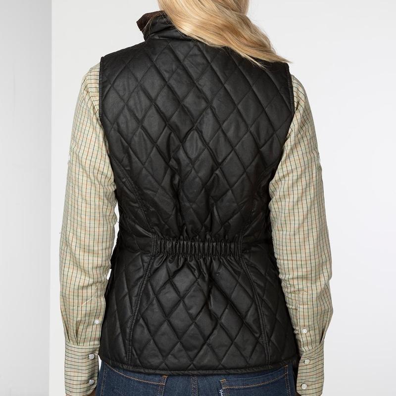 Rydale Ladies Diamond Quilted Wax Waistcoat II 2