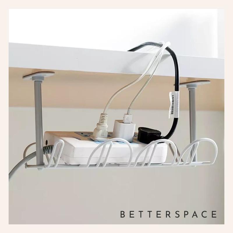 BETTERSPACE Wire Organizer for Table Cable Management Tray Organizer ...