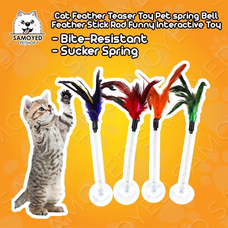 Funny Cat Playing Toys Plush spring Mouse Pet Toys Random Color ...